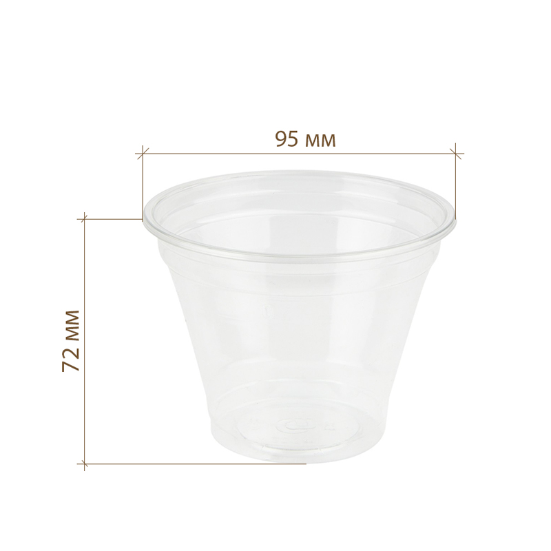 товар Стакан прозрачный ПЭТ, 200 мл, шейкер STP020