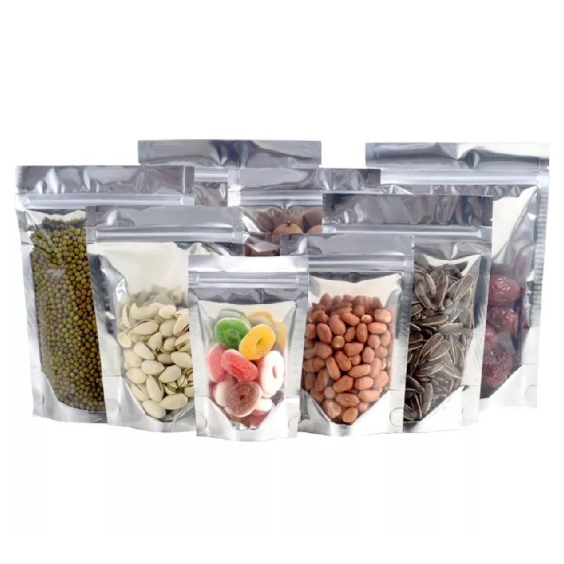 товар Дой-пак пакет с прозрачной стороной, 80*185 мм, металлизированный, зип-лок замок ZIP1302