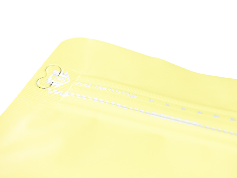 товар Пакет дой-пак, зип-лок с застежкой, металлизированный, 125*65*195 мм, желтый V2-0002