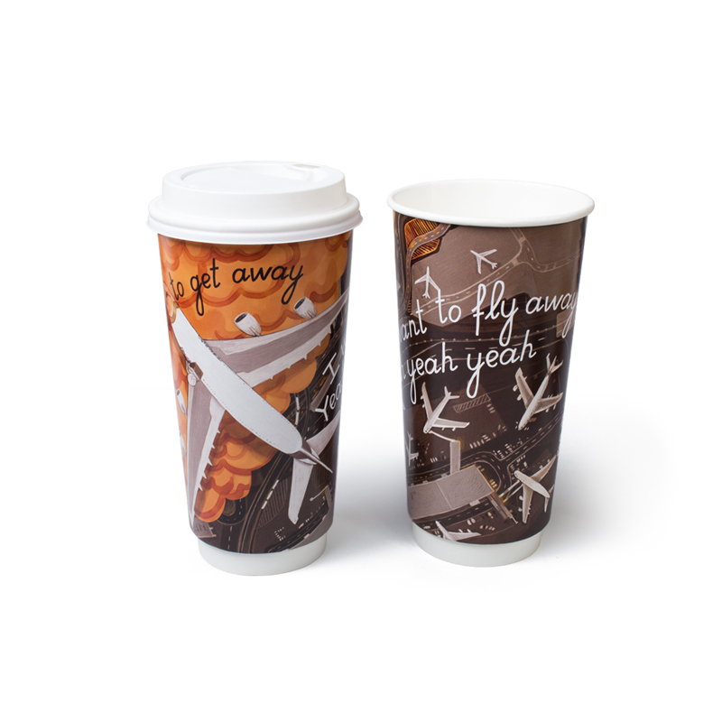 товар Бумажный двухслойный стакан 500 мл "Ритмы города" STD050