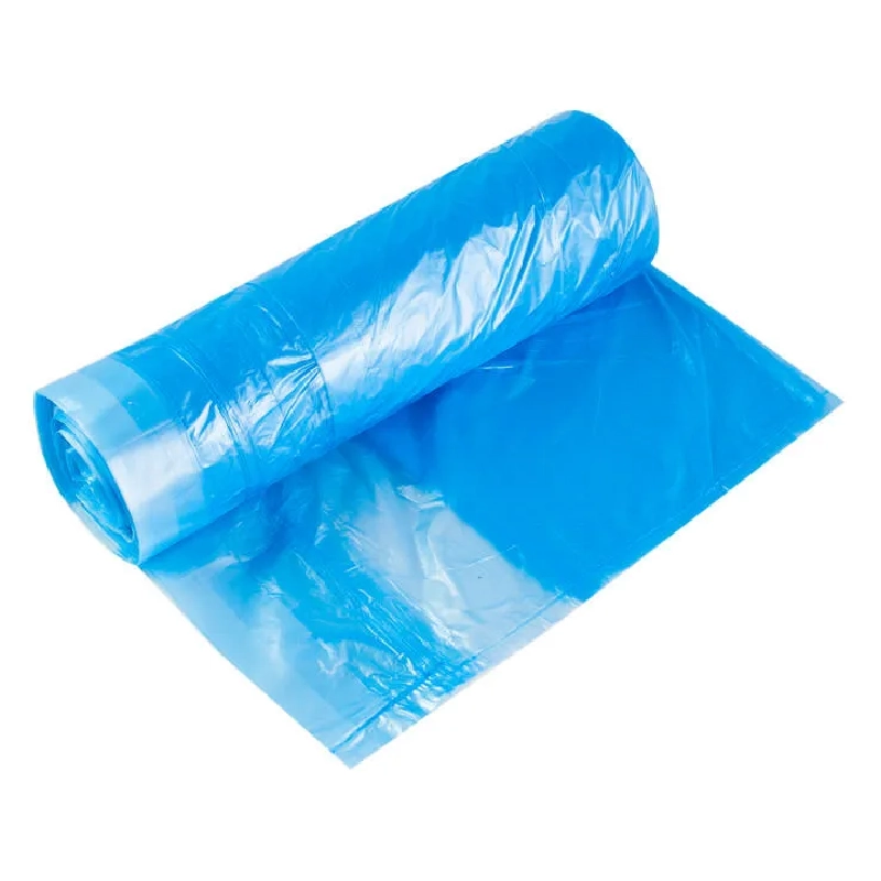 Мешки для мусора 120 л, 15 мкм, ПНД, синие, в рулоне 50 шт