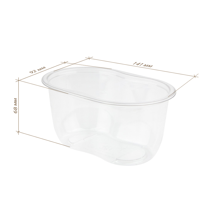 товар Контейнер восьмерка ПЭТ, прозрачный, 141*92*68 мм, 500 мл, серия Сп-1409 V4-0021