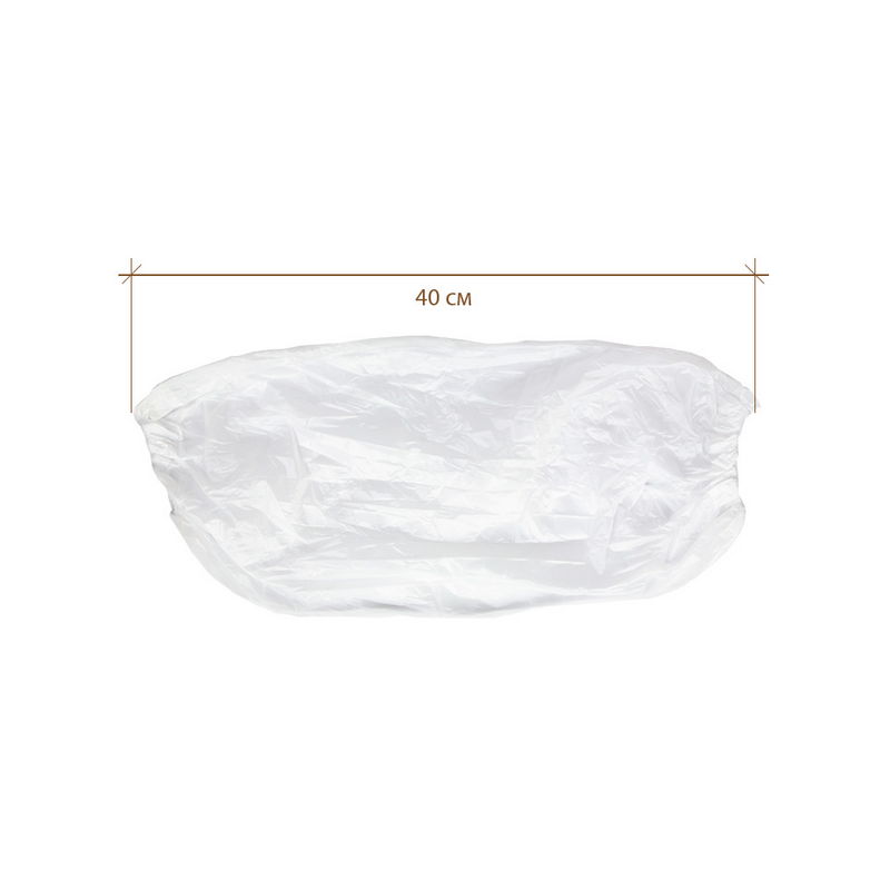 Нарукавник полиэтиленовый белый 40*22 см
