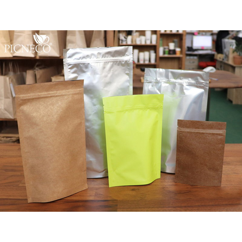 товар Крафт пакет дой-пак зип лок металлизированный 120*210 мм ZL120Kr