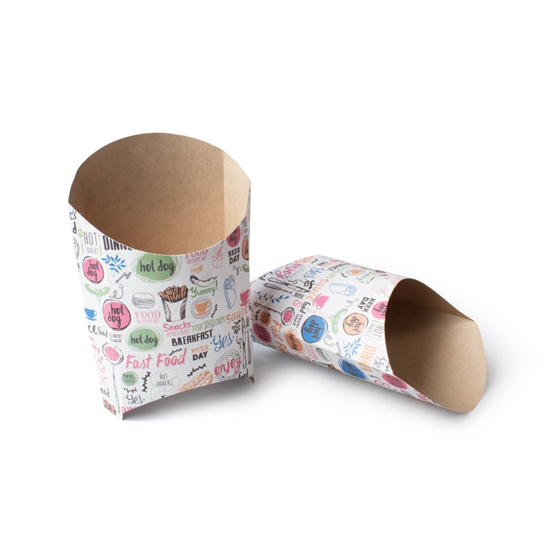 товар Упаковка для картофеля фри, малая, с рисунком BK012D