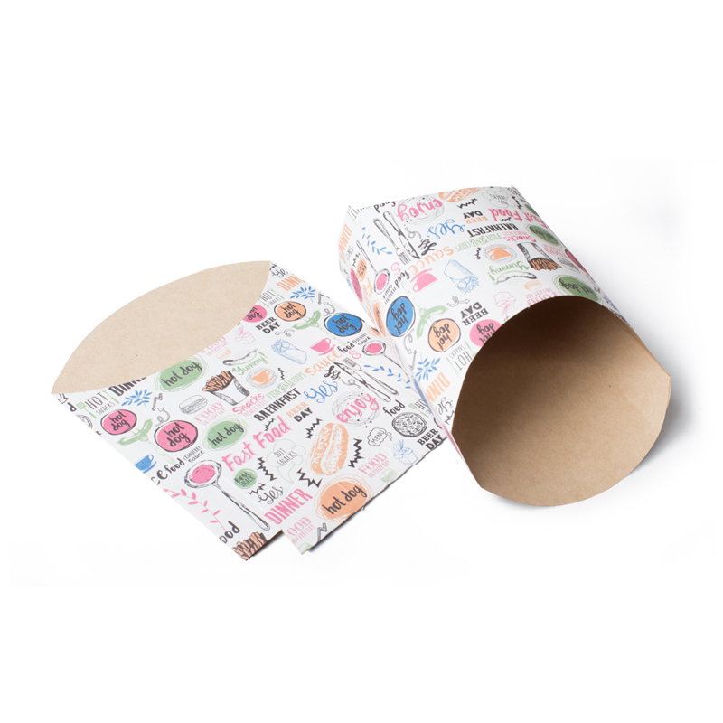 товар Упаковка для картофеля фри, малая, с рисунком BK012D