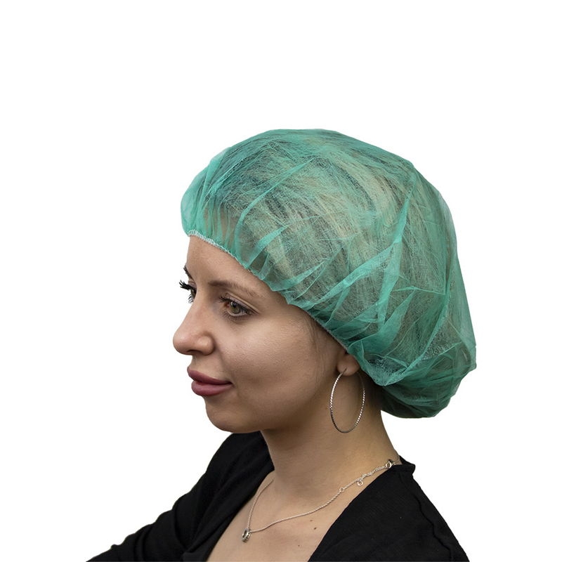 товар Шапочка одноразовая "Берет", спанбонд, зеленая V8-0036