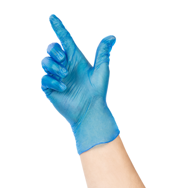 товар Одноразовые виниловые неопудренные перчатки, синие, размер S PEV002S