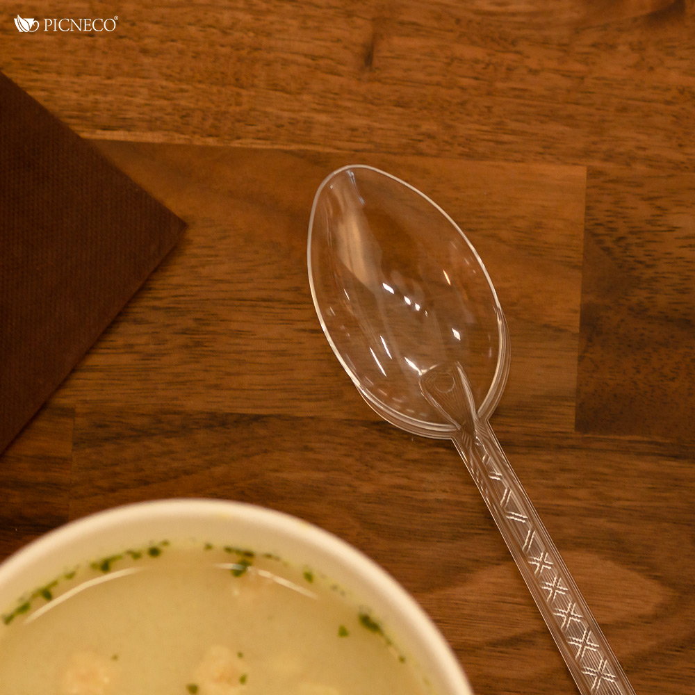 товар Прозрачная пластиковая ложка, 170 мм SPP001