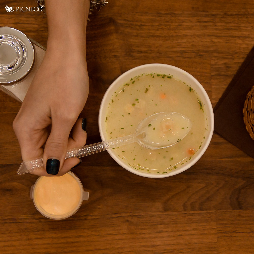 товар Прозрачная пластиковая ложка, 170 мм SPP001