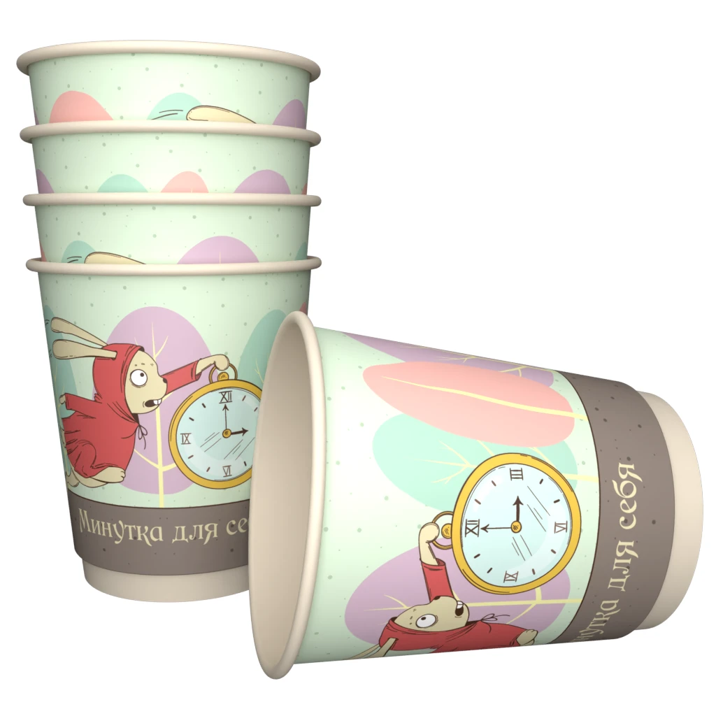 товар Стакан Кролик, двухслойный, 250 мл (макс. 280 мл) STG235RSt