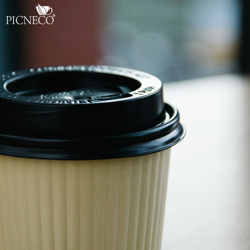 товар Крышка для бумажного стакана, черная матовая, 80 мм KRC180