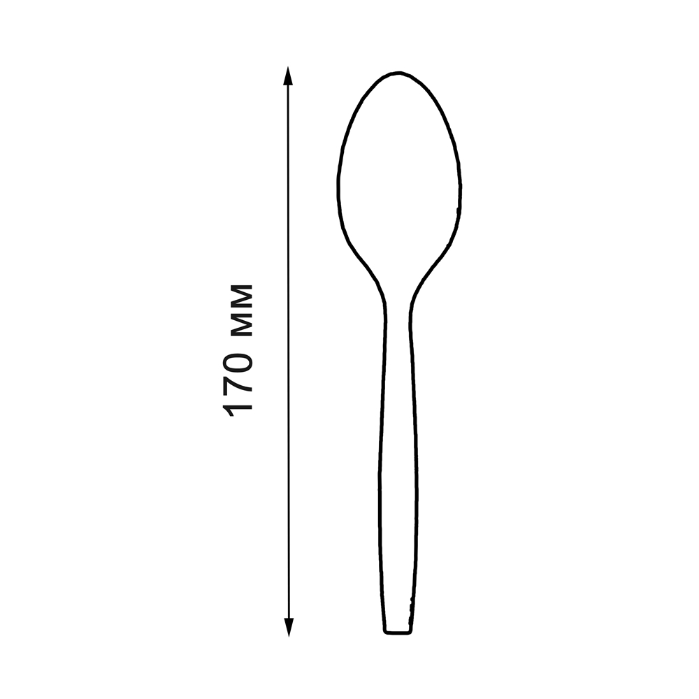 товар Ложка из кукурузного крахмала, 170 мм зеленая SP022Z