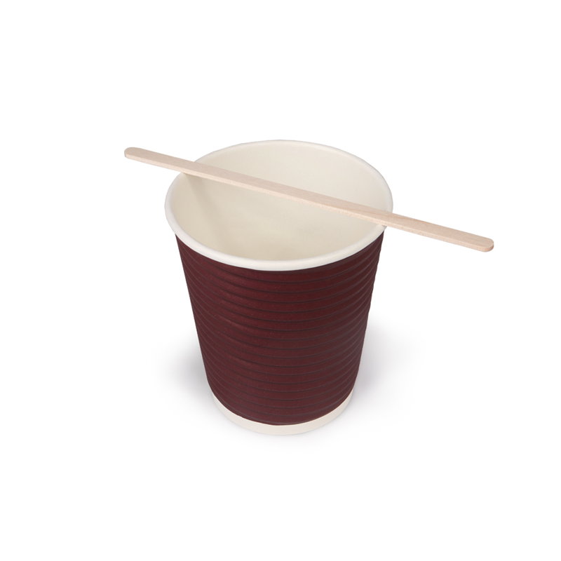 товар Бумажный гофрированный стакан, шоколадный, 250 мл (макс. 280 мл) STG025Bor