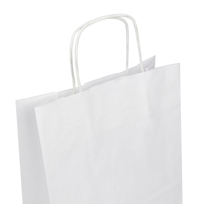 товар Пакет белый крафт с кручеными ручками 240*110*320, 80 BPK124