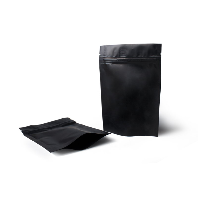 товар Пакет дой-пак металлизированный черный матовый, 105*30*150 мм, с зип лок замком ZL105Cm