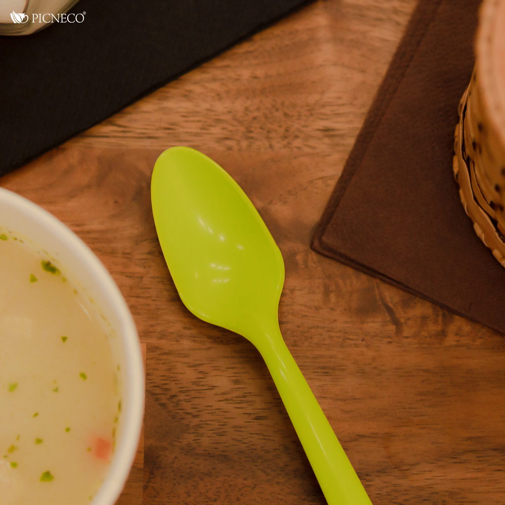 товар Ложка из кукурузного крахмала, зеленая, 145 мм SP015Z