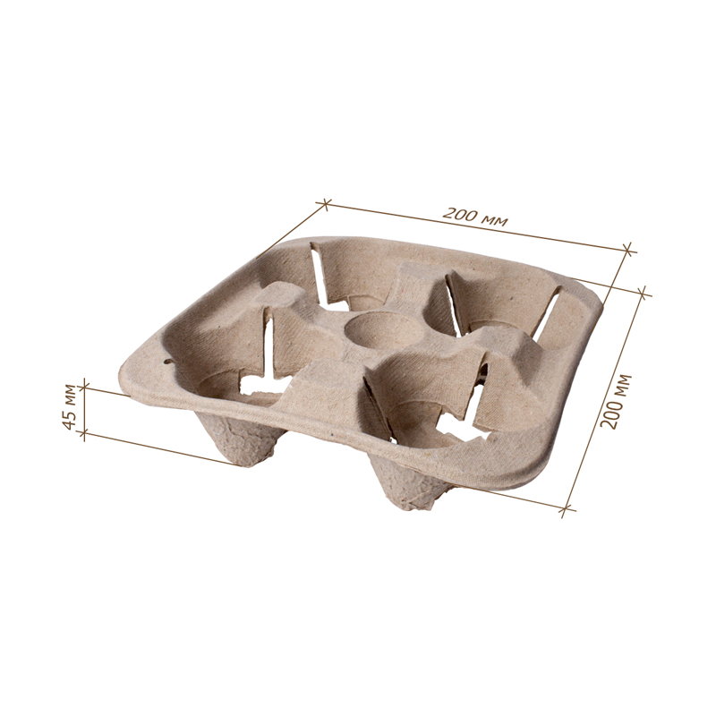 товар Держатель для одноразовых стаканов (для 4-х), 200*200*45 мм DS004