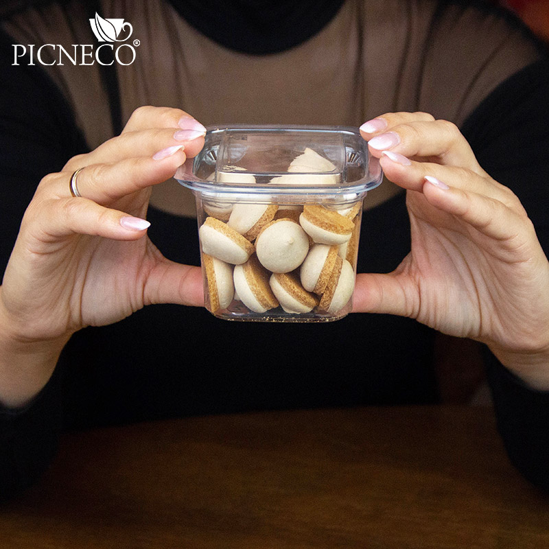 товар Контейнер квадратный ПЭТ, прозрачный, 93*93*48 мм, 200 мл, серия СпК-0909 V4-0035