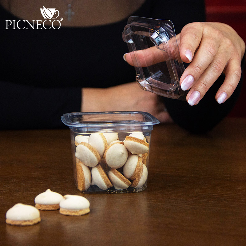 товар Контейнер квадратный ПЭТ, прозрачный, 93*93*48 мм, 200 мл, серия СпК-0909 V4-0035