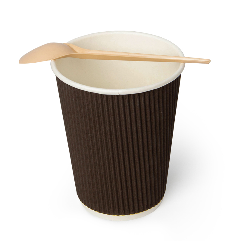 товар Бумажный гофрированный стакан, коричневый, 350 мл (макс. 400 мл) STG035Ko