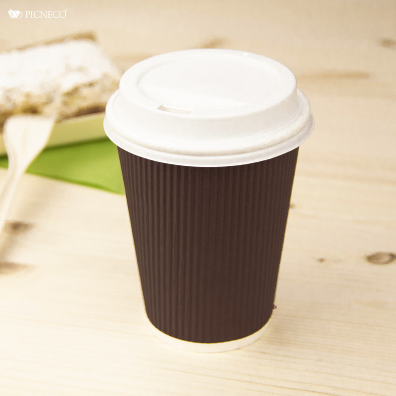 товар Бумажный гофрированный стакан, коричневый, 350 мл (макс. 400 мл) STG035Ko