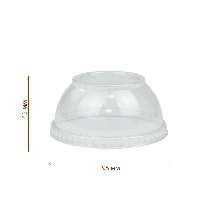 Пластиковая крышка для креманки 370 мл (V4-0074)