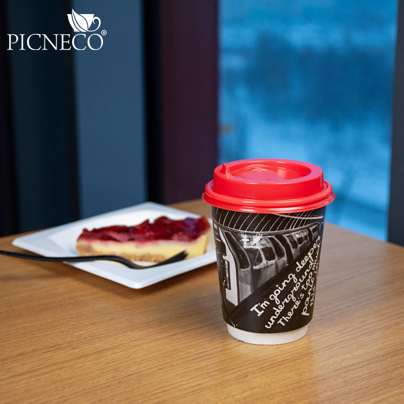 товар Бумажный двухслойный стакан ''Монохром'', 350 мл (макс. 400 мл) STD0356m