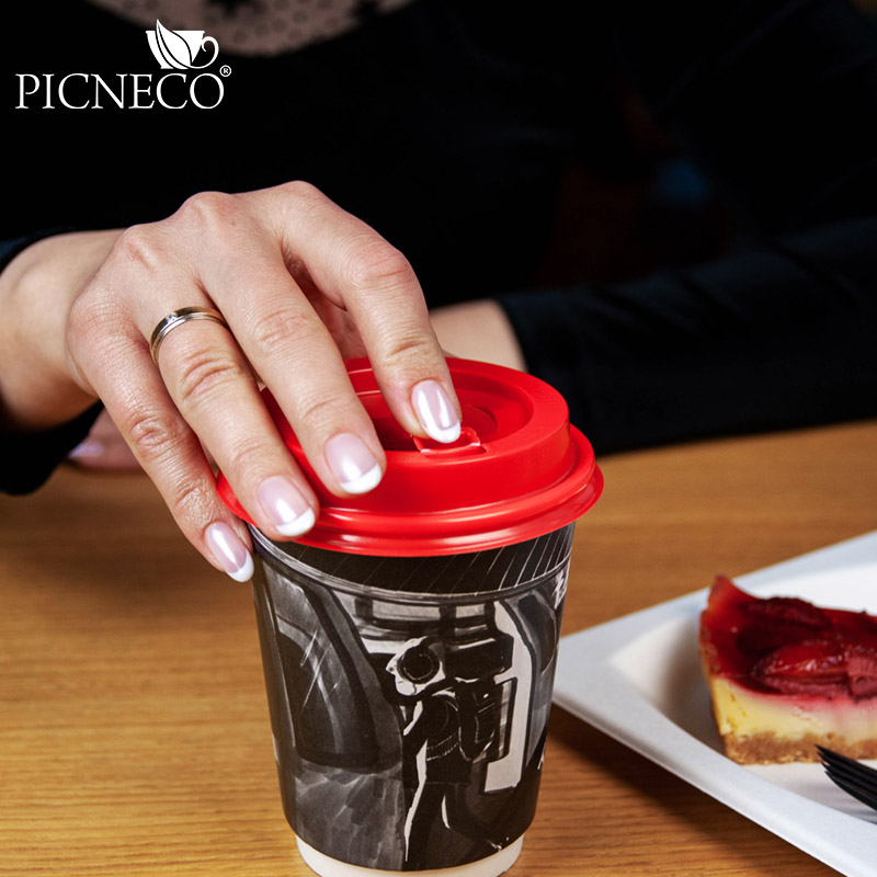 товар Бумажный двухслойный стакан ''Монохром'', 350 мл (макс. 400 мл) STD0356m