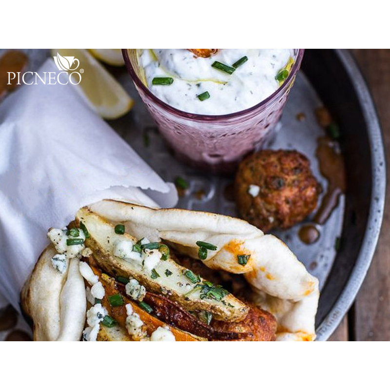 товар Бумажный крафт пакет с плоским дном, жиростойкий, белый, 110*35*120мм KLD111