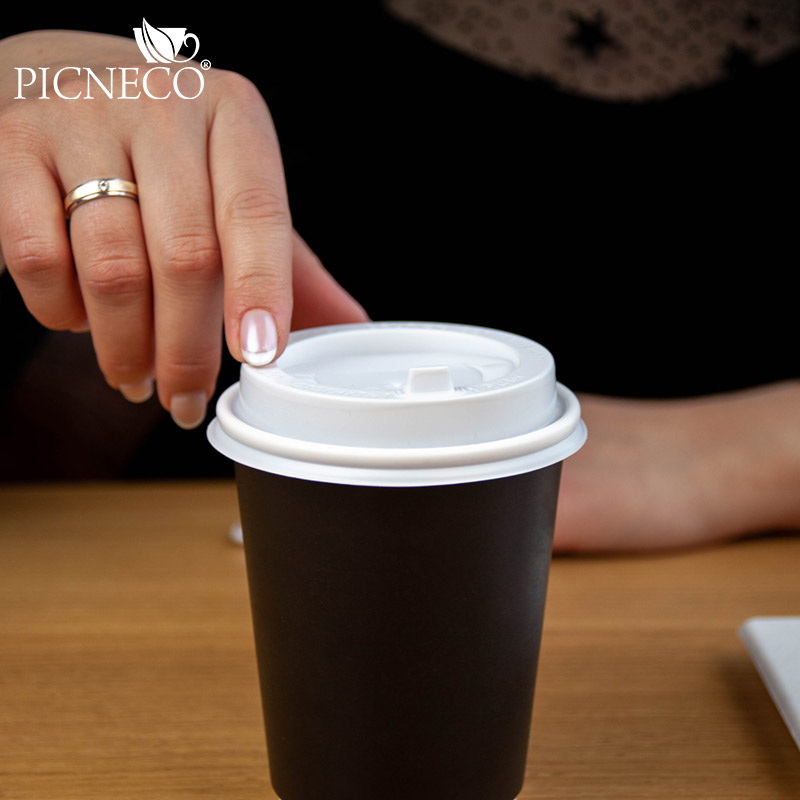 товар Крышка для бумажного стакана, 90 мм, белая матовая KRB190