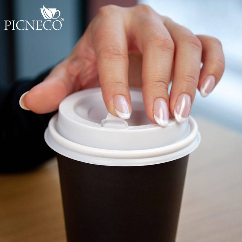 товар Крышка для бумажного стакана, 90 мм, белая матовая KRB190