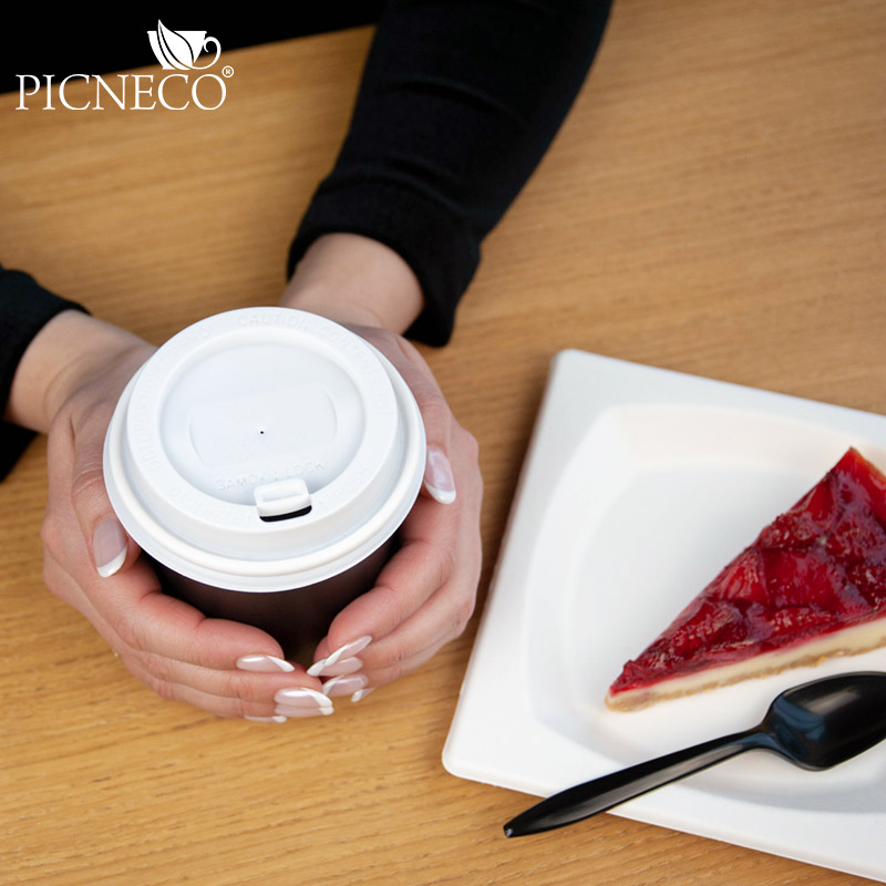 товар Крышка для бумажного стакана, 90 мм, белая матовая KRB190