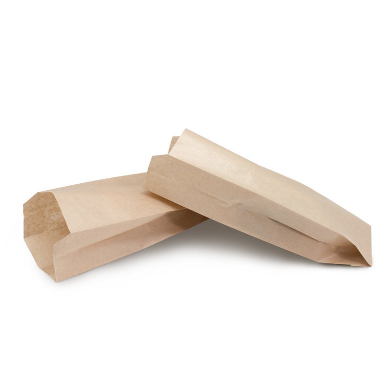 товар Бумажный крафт пакет с плоским дном, 100*60*300 мм KLD010