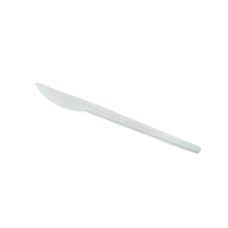 Нож столовый эконом 150 мм, белый