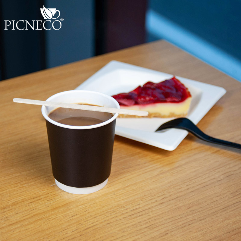 товар Бумажный двухслойный стакан 250 мл черный STDC025