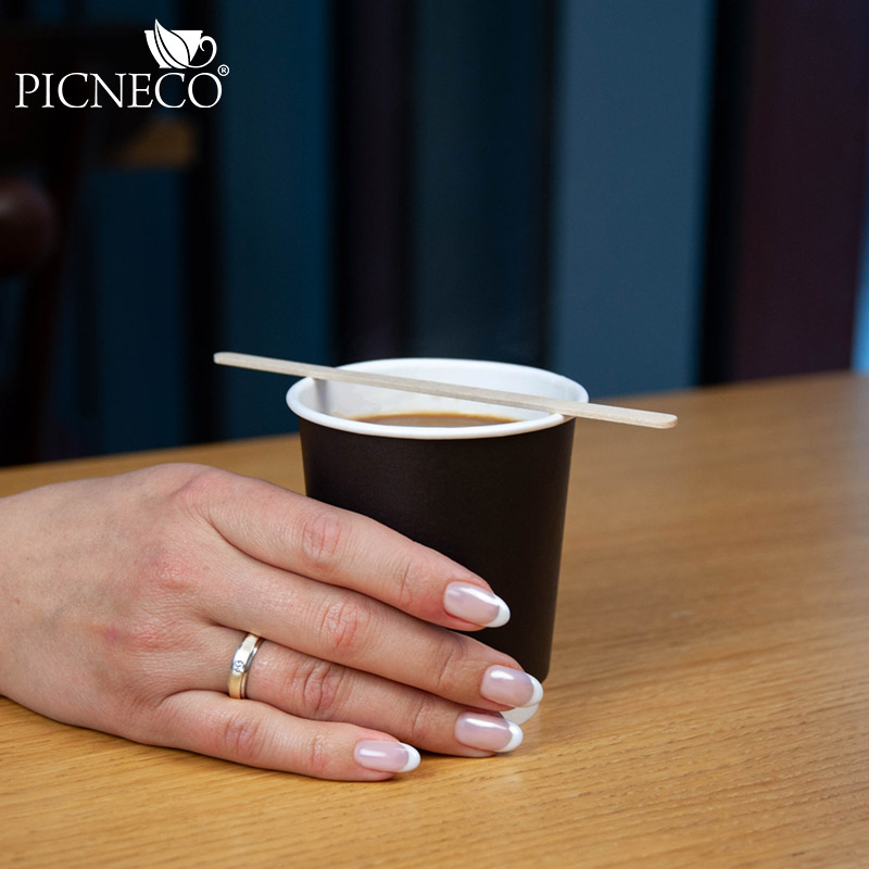 товар Бумажный двухслойный стакан 250 мл черный STDC025