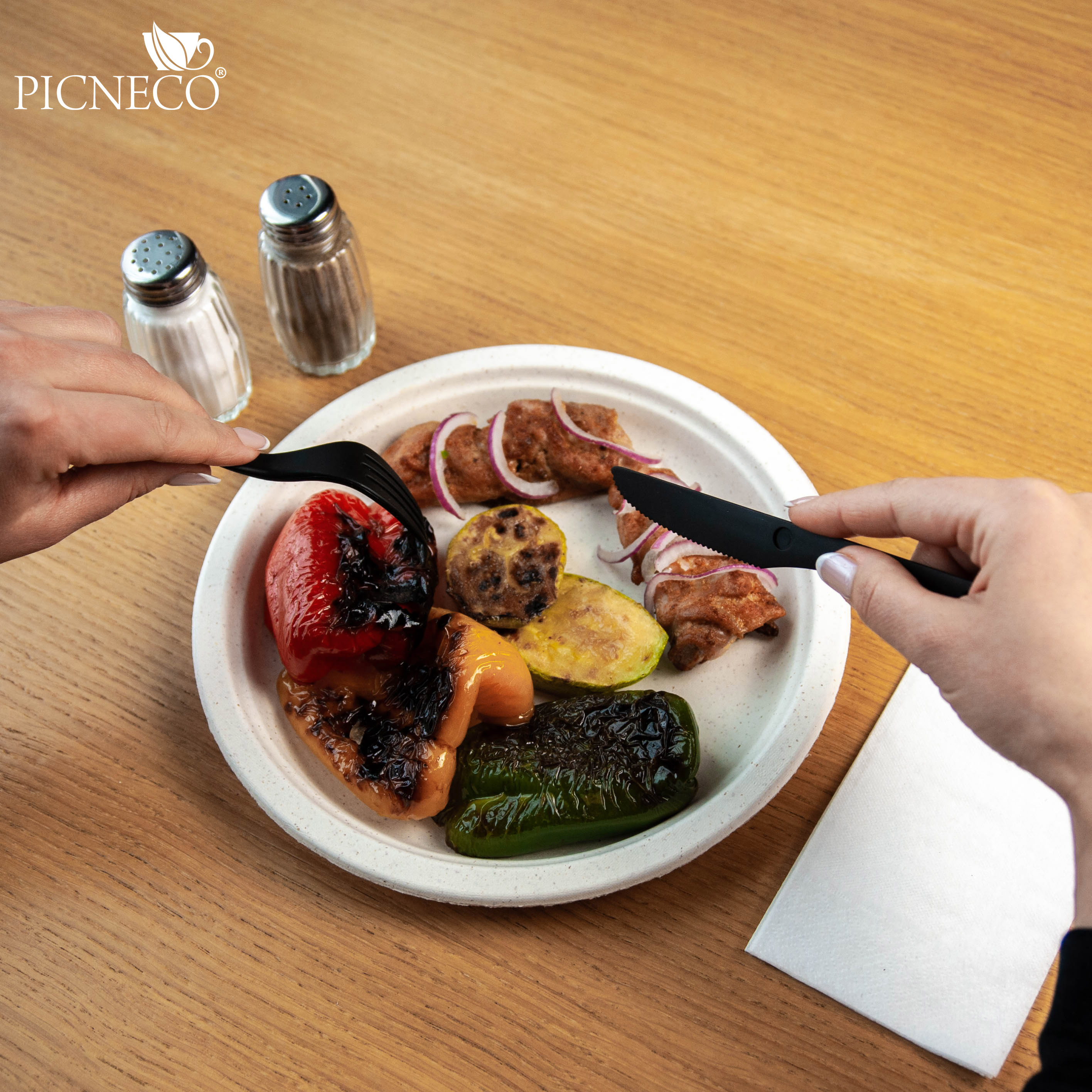 товар Тарелка c бортиком 230 мм с добавлением пшеничной соломы TLP013