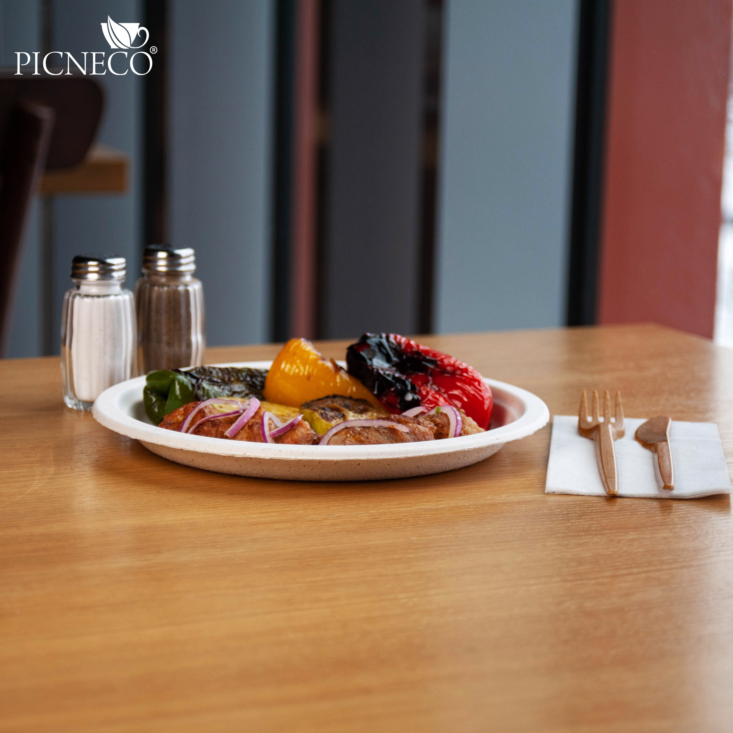 товар Тарелка c бортиком 230 мм с добавлением пшеничной соломы TLP013