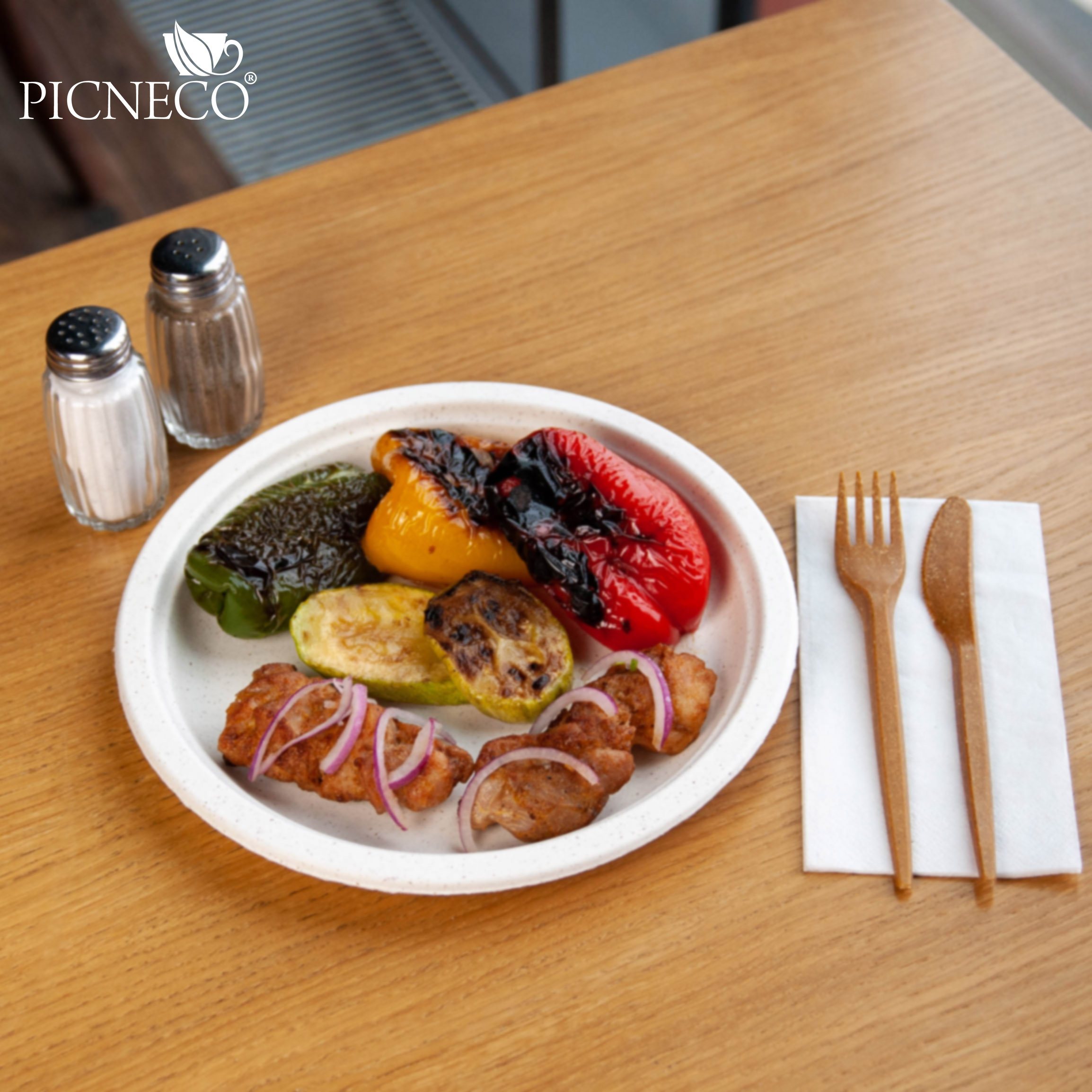 товар Тарелка c бортиком 230 мм с добавлением пшеничной соломы TLP013