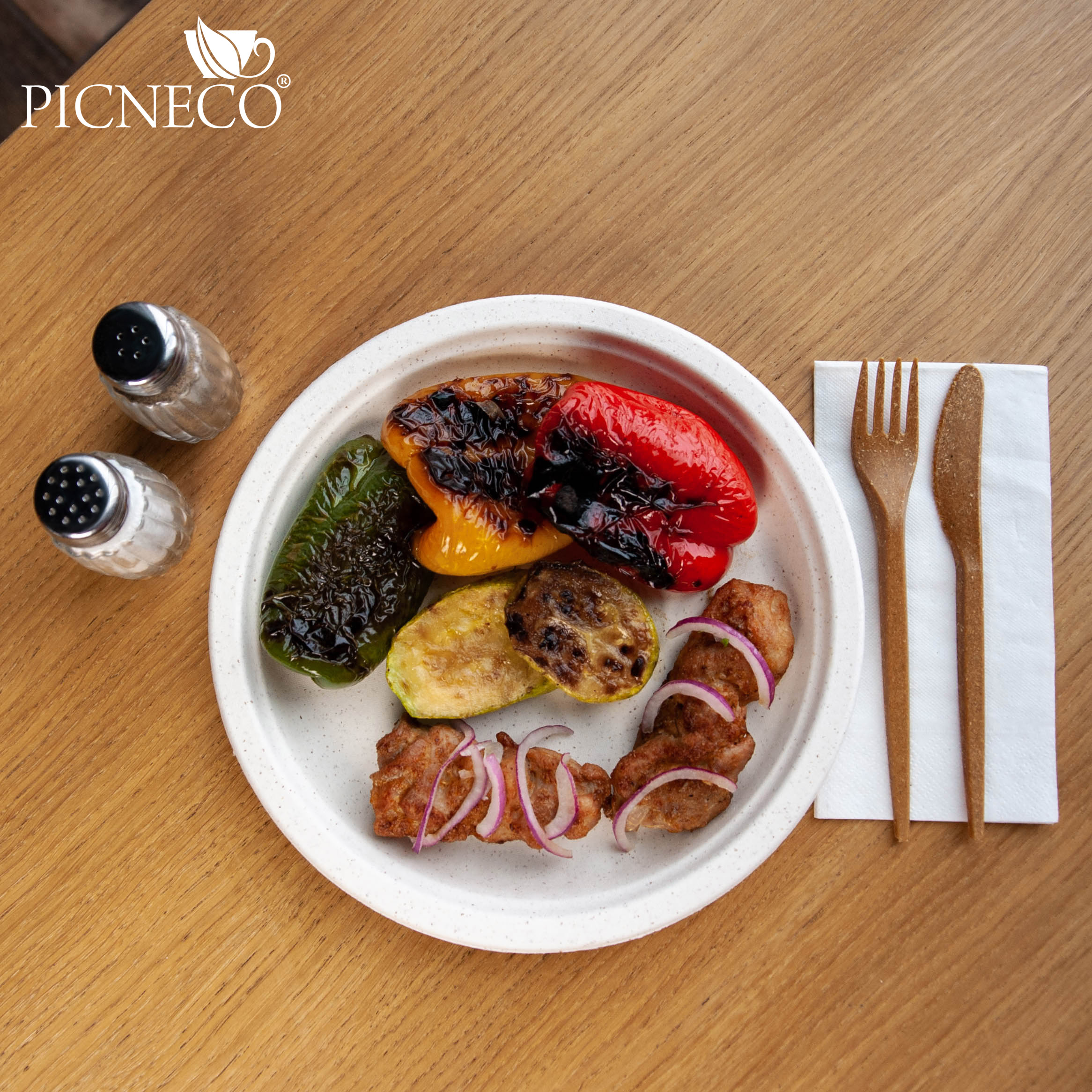 товар Тарелка c бортиком 230 мм с добавлением пшеничной соломы TLP013