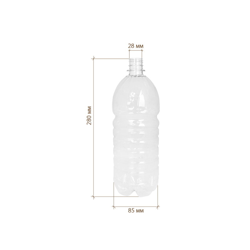 товар Бутылка ПЭТ прозрачная 1.5 л, горлышко 28 мм BTP2815