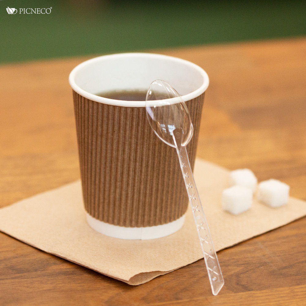 товар Чайная пластиковая прозрачная ложка, 130 мм SPP004