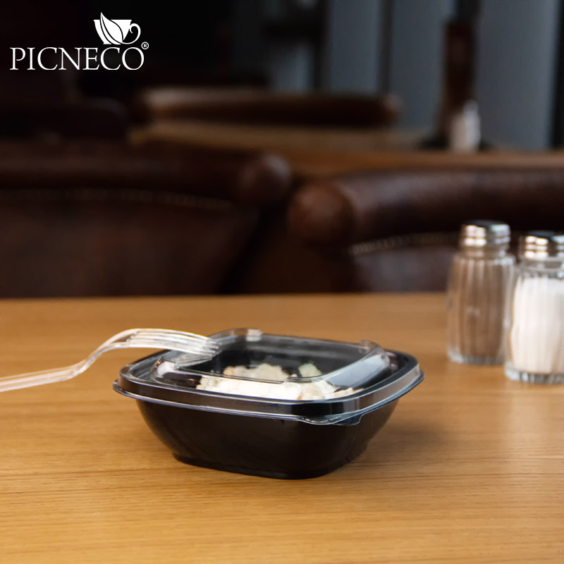 товар Контейнер квадратный ПЭТ, черный, 126х126х39 мм, 250 мл, Сп-1212, [крышка отдельно] PK12122C