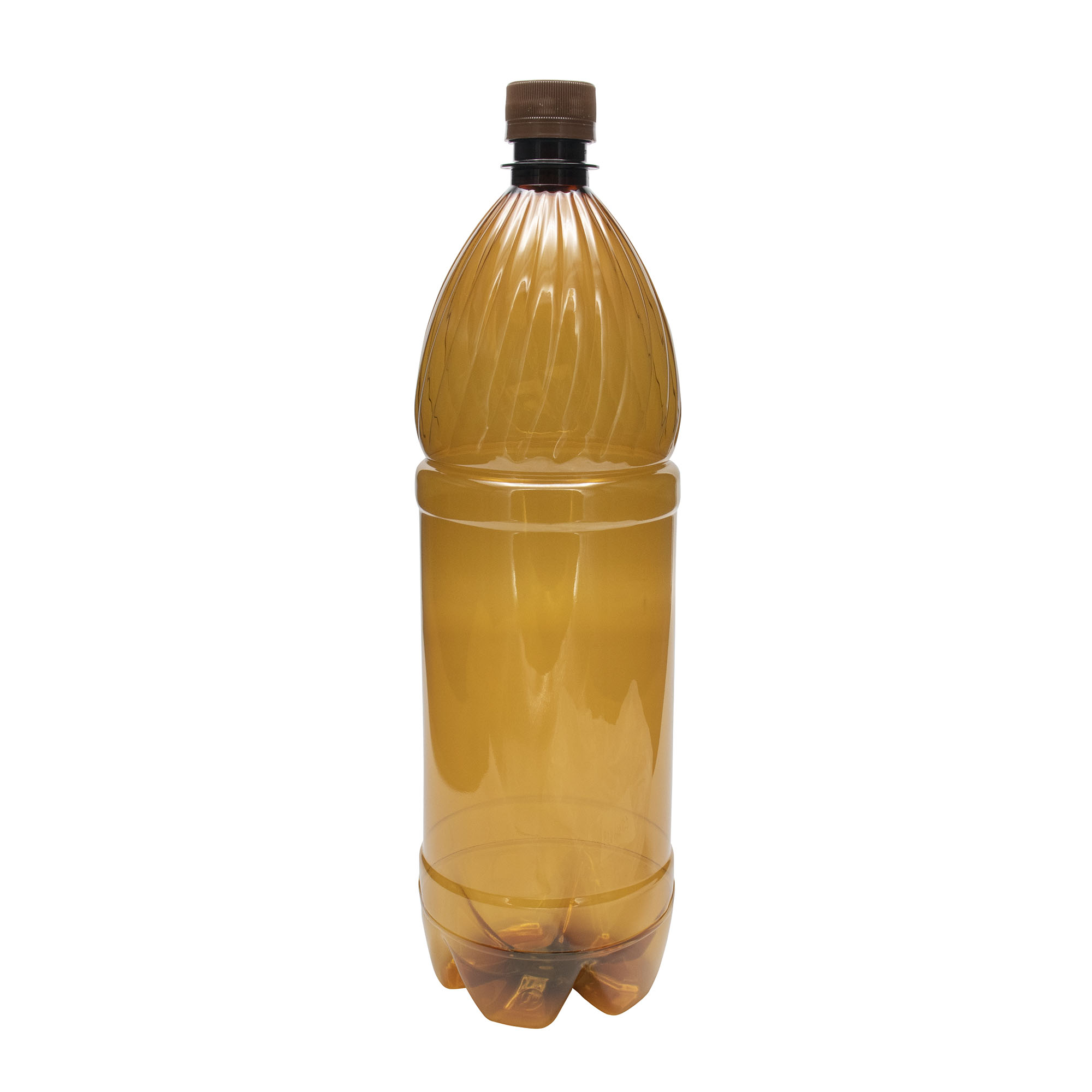 Бутылка ПЭТ коричневая 1,5 л, горло 28 мм, С КРЫШКОЙ