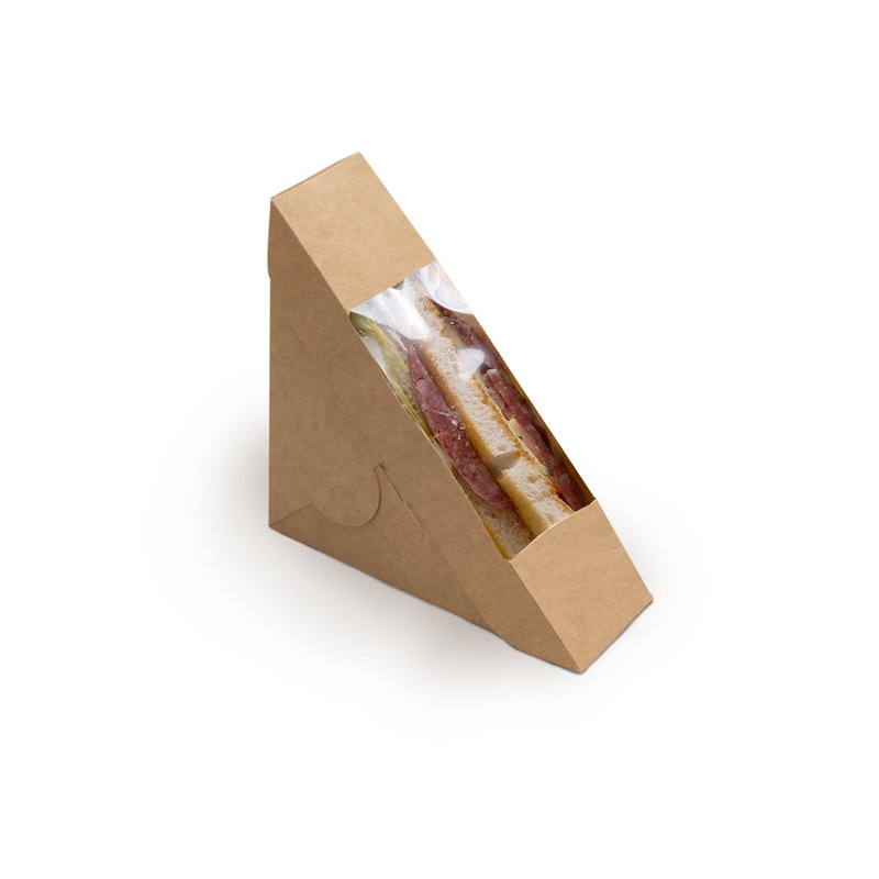 Упаковка для сэндвичей, 50 мм, крафт