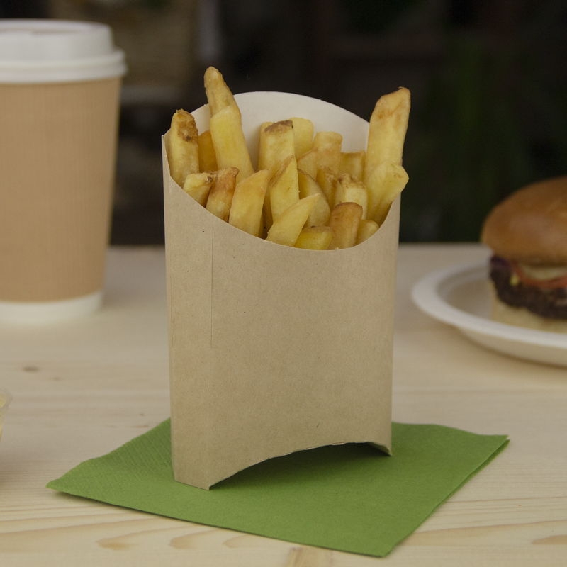 товар Упаковка для картофеля фри, 120*80*50 мм, крафт BK012