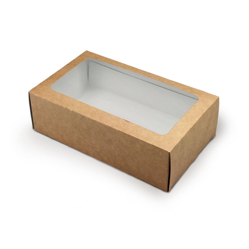 Коробка для макаронс, крафт (для 12-ти штук), 180*105*55 мм