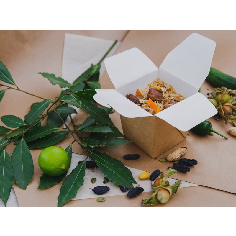 товар Коробка для лапши, 700 мл, крафт, склеенная BK002S