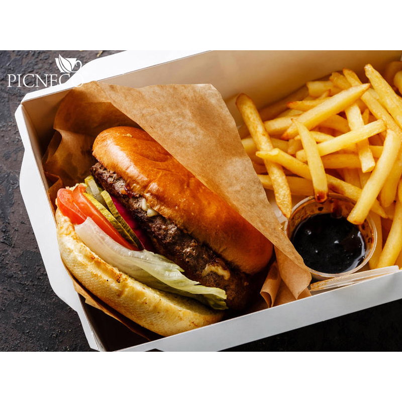 товар Контейнер бумажный с крышкой, 800мл, 186*106*55 мм, крафт BK042